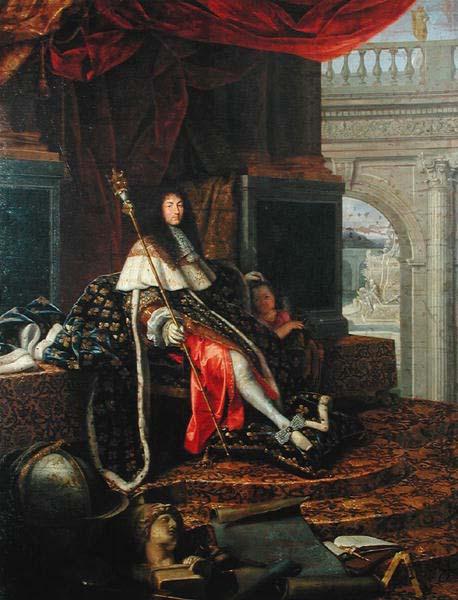 Henri Testelin Portrait of Louis XIV of France oil painting image